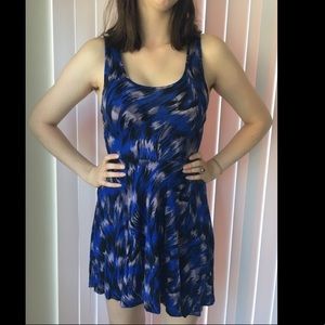 Blue Patterned Dress